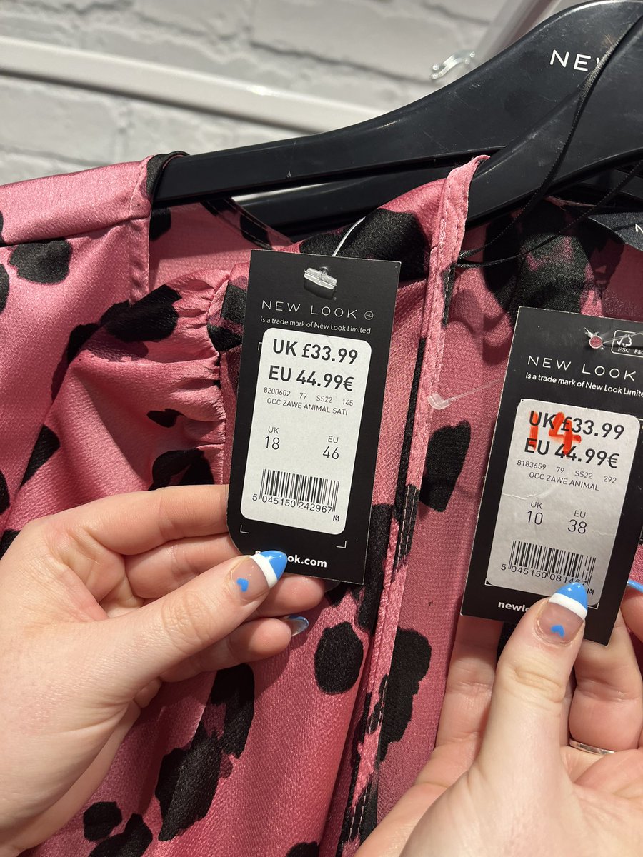EmilyRankin16's tweet photo. @newlook doing their bit for body positivity OH WAIT! Over double the price and no explanation given when questioned #fatshaming #bodypositivity #stop https://t.co/o9jFTtpOnL