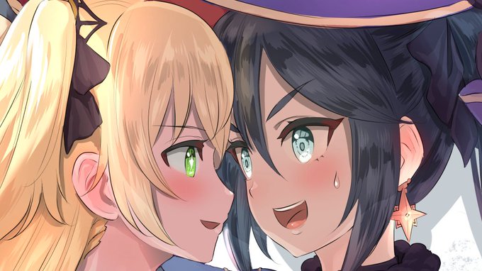 #顔だけで500リツイート来たら強者
Fischl &amp; Mona 