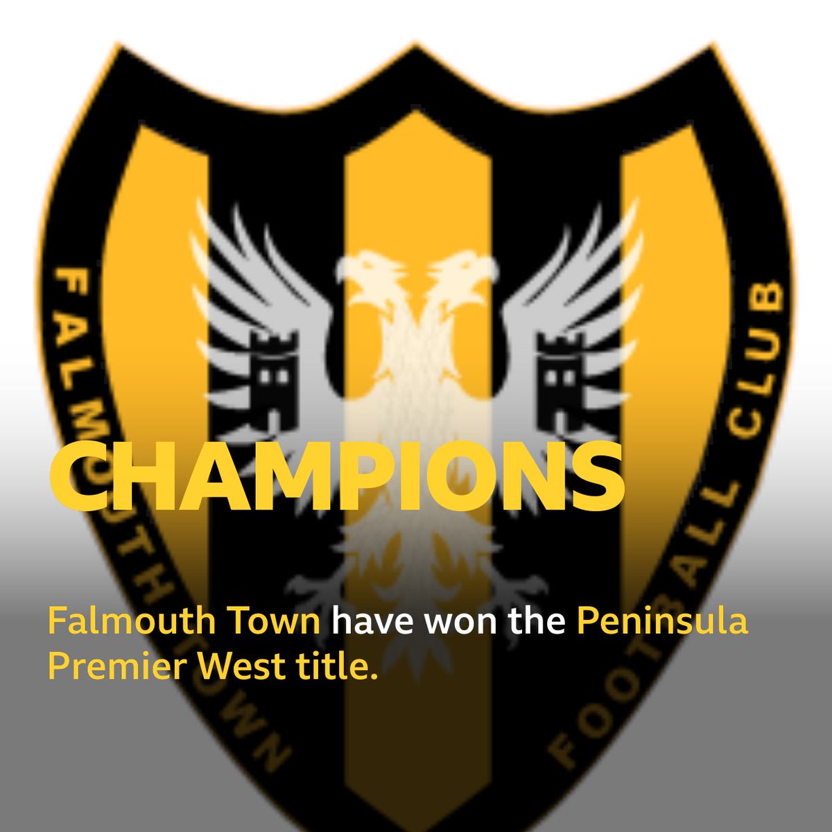 CornwallSport's tweet photo. Champions! ⚽️🏆

@Falmouth_Town have won the Peninsula West Division after a 3-2 win at Penryn Athletic https://t.co/nKPwEJz1cl