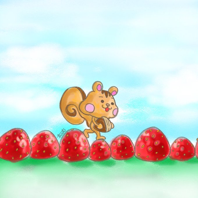 いちご大福の日のtwitterイラスト検索結果