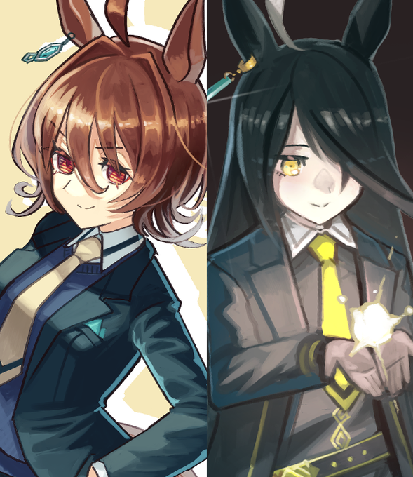 タキカフェの絵揃ったから2人セットにしてみちゃった…… 