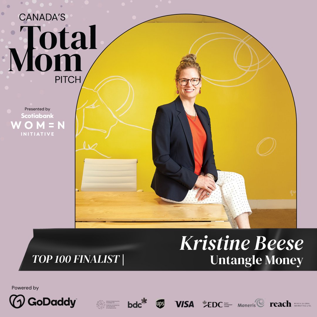 BIG NEWS! Untangle Money is a TOP 100 finalist in Canada's Total Mom Pitch Presented by The @Scotiabank Women Initiative, powered by @GodaddyCanada. 

Share your support VOTE for us here >> totalmompitch.ca

#totalmompitch #top100 #totalmomlife