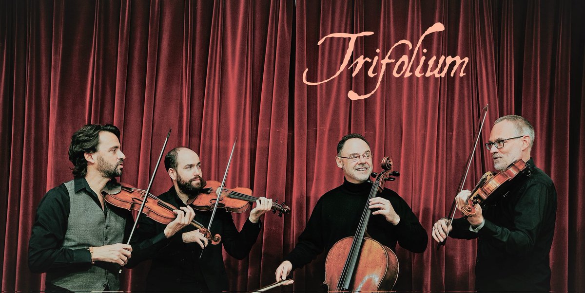 el próximo miércoles 20 de abril <a href="/InfoTrifolium/">TRIFOLIUM</a> estaremos en <a href="/fernangomezCCV/">Fernán Gómez CCV</a> con cuartetos de M.Canales, J Teixidor y W. A. Mozart. os esperamos!
<a href="/_pepemompean/">Pepe Mompeán</a> 
<a href="/cndm_inaem/">CNDM</a> 
<a href="/Scherzo_es/">Scherzo</a> 
<a href="/MiguelAMarinL/">Miguel Ángel Marín</a> 
<a href="/RevistaRITMO/">RITMO</a>