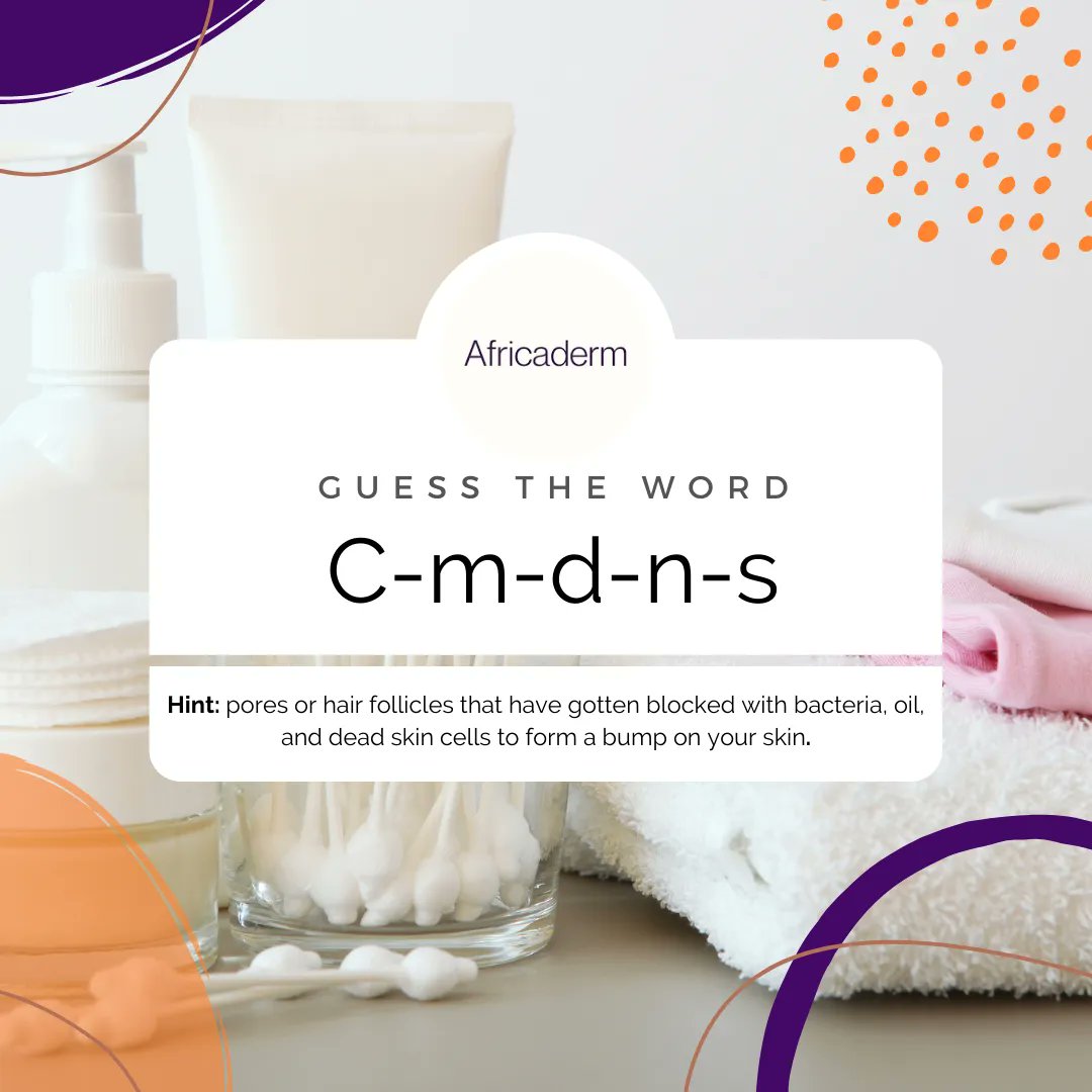 Can you guess the word? 😉

Drop your guesses ! 👇🏾