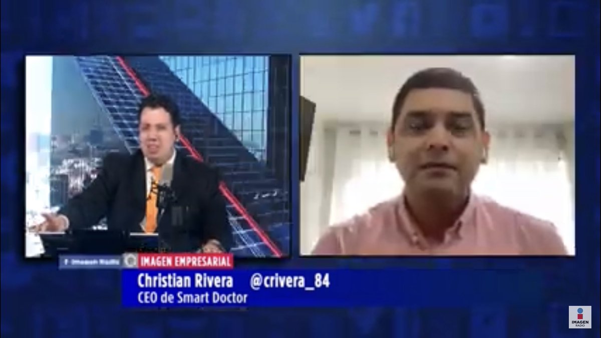 Clelia Hernandez (@clelia_hdezo) on Twitter photo <a href="/smart_doctor_la/">Smart Doctor LATAM</a> Founder y CEO <a href="/crivera_84/">Christian Rivera</a> comenta sobre modelo de negocios en 🇵🇪 y expansión en 🇲🇽…ya con 800 empresas, 32 médicos y 32 profesionistas! Excelente caso! Por supuesto en <a href="/Imagen_Mx/">Imagen Radio</a> <a href="/soydelac/">Juan Carlos De Lassé Alvarez</a> <a href="/Rodpac/">Rodrigo Pacheco</a> #aspiracionistas🤩 #smartpeople🤓 #conversacioninteligente 💬 <a href="/smart_doctor_la/">Smart Doctor LATAM</a> Founder y CEO <a href="/crivera_84/">Christian Rivera</a> comenta sobre modelo de negocios en 🇵🇪 y expansión en 🇲🇽…ya con 800 empresas, 32 médicos y 32 profesionistas! Excelente caso! Por supuesto en <a href="/Imagen_Mx/">Imagen Radio</a> <a href="/soydelac/">Juan Carlos De Lassé Alvarez</a> <a href="/Rodpac/">Rodrigo Pacheco</a> #aspiracionistas🤩 #smartpeople🤓 #conversacioninteligente 💬