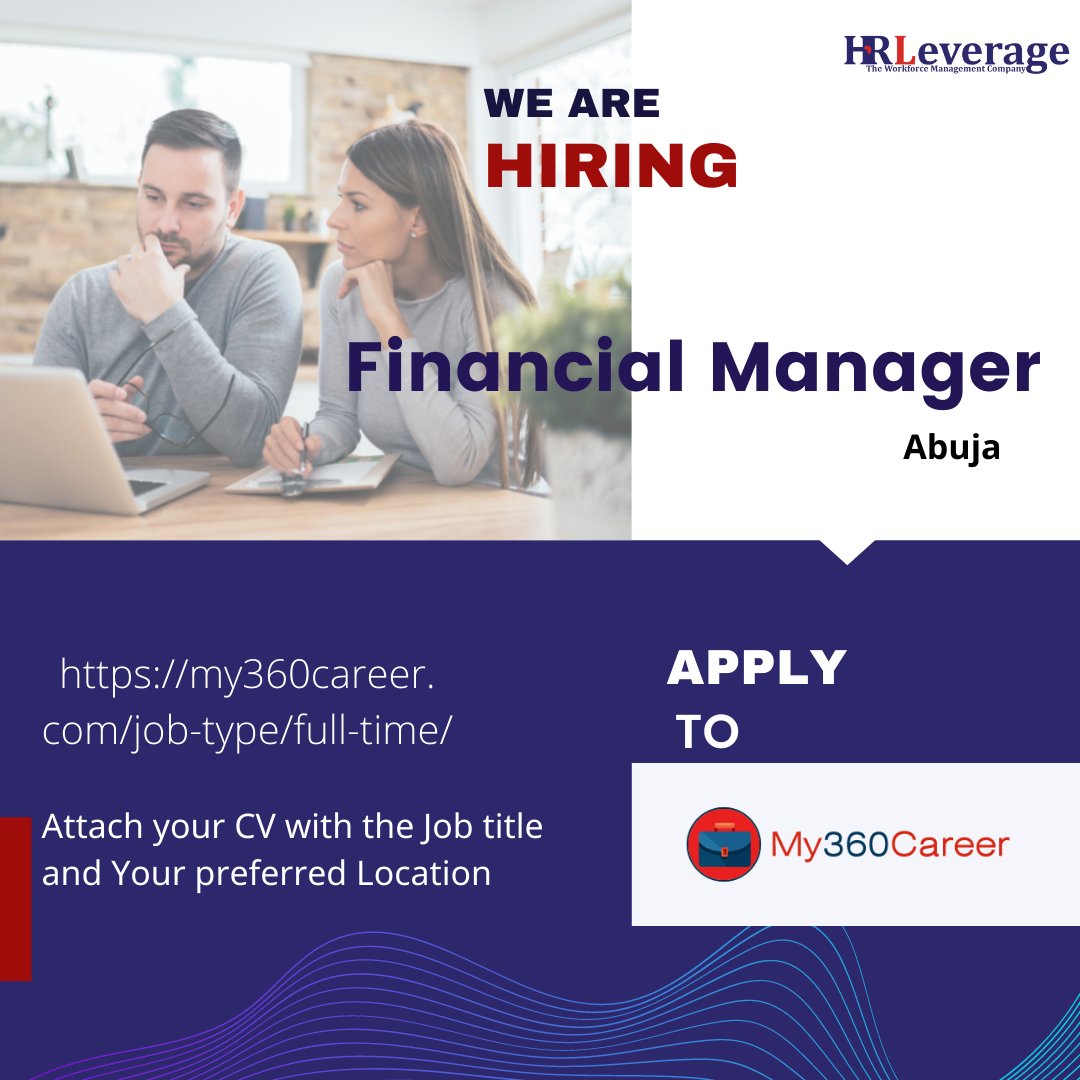 HRLAfrica's tweet image. WE ARE HIRING!!!

Financial Manager -Abuja 

Digital Marketer-Lagos 

Apply to my360career.com 

#jobcvacancy #jobsinlagos #customerrepresentative #available jobs #nowiring