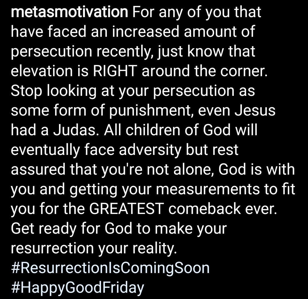MetasMotivation's tweet photo. #Friday #Inspiration #Spiritual #God #Motivation #Blessed #New #QOTD #MetasMotivation #Miracles #Breakthough #Victory #Jesus #Love #Life #Saved #Grace #Resurrection #Easter #Sacrifice #Mercy #Cross #GoodFriday #Easter #Mindset #Positive #Encouragement #Joy #Happiness https://t.co/y17oHh479u