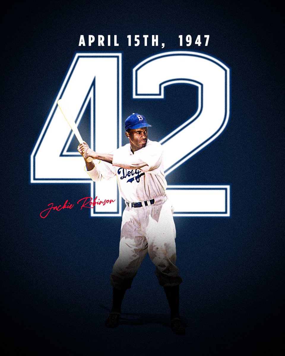 UConn Football on X: Today is the 75th Anniversary of Jackie Robinson  breaking the color barrier in professional baseball. Thank you #️⃣4️⃣2️⃣  #JackieRobinsonDay  / X