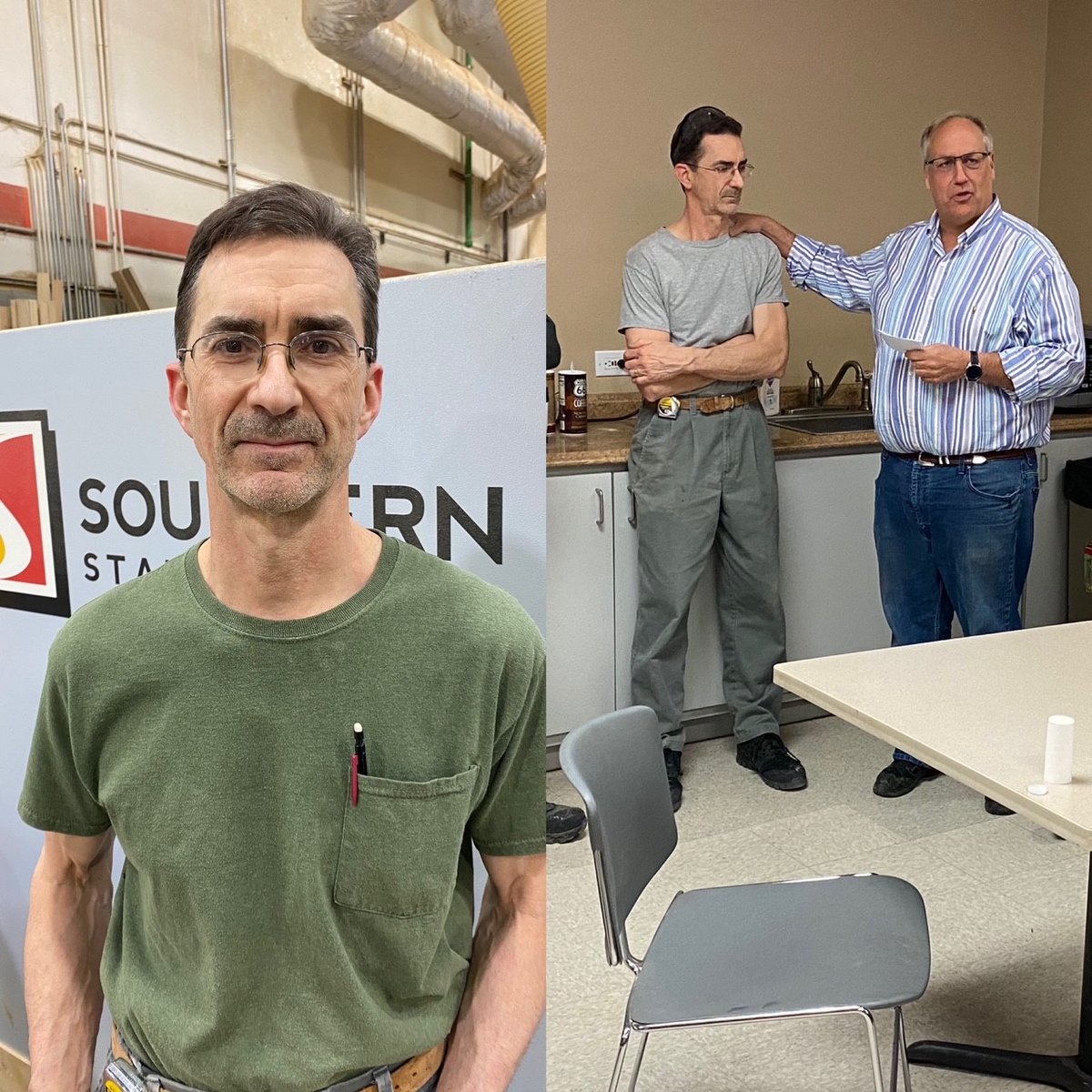 Congratulations to Tom Blatnik who is retiring from Southern Staircase after 37 years of dedication and service. You will be missed. #retirement #southernstaircase