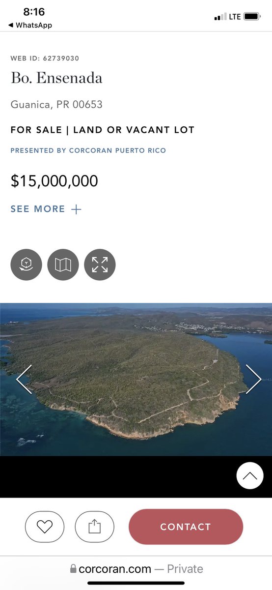 AGONZALEZCOSTA's tweet photo. Todavía hay quienes niegan que el país está en venta. 15 millones por solar de 122 cdas en Guánica. La peor parte es que el anuncio publicado en Corcoran (nuera del gobernador) dice que la zonificación está en proceso de cambiar. https://t.co/Ng5KTQ4748