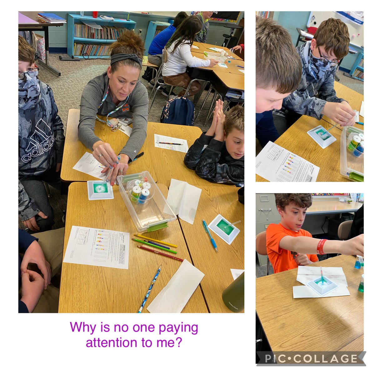 MooreFifthGrade's tweet image. How are layering fluids and density related? Ss had 20 min to perform this investigation. So much engagement, so much interaction, so much FUN in science! #FossScience #moorepride #kkidpride @MooreElemSchool @jen_slavick @NASDschools @m_schoeneberger
