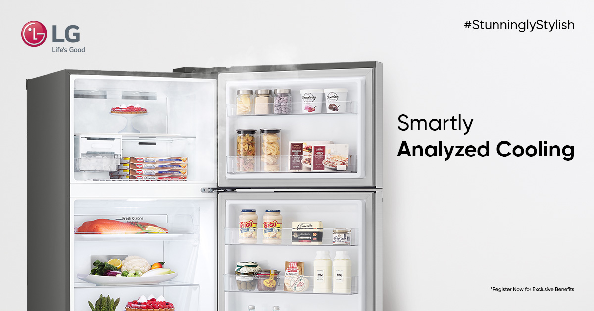 LGIndia's tweet photo. Experience the new level of intelligence with #LGRefrigerator. It learns your usage patterns and smartly provides you with perfect cooling keeping your food fresh for longer.

Know more on https://t.co/0RVO53rYw2
#SmartFridge #LGHomeAppliances #SmartLearner #IntelligentCooling https://t.co/RBEE9JnUIR