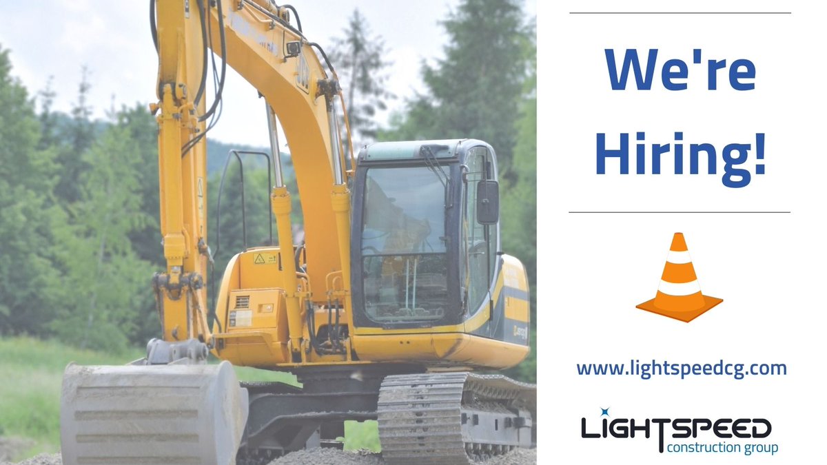 LightspeedGroup's tweet photo. At Lightspeed Construction we aim for extraordinary and want you to be a part of it all. We're actively hiring qualified candidates for numerous positions as our telecommunications company continues to grow. Learn more here: https://t.co/0OALdxieMJ https://t.co/IC38cC7W1p