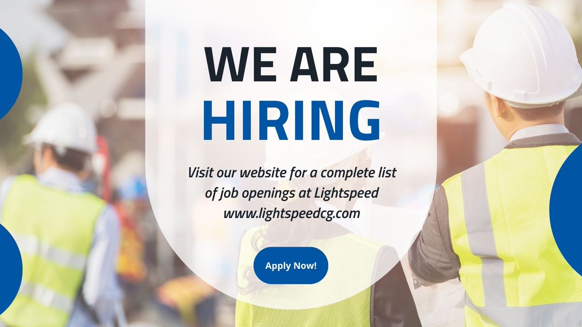 LightspeedGroup's tweet photo. Ground Hand, Land supervisor, Fiber splicer, Construction Manager, and more. Those are just a few of our many positions currently open at Lightspeed Construction. Interested? Visit our website for a list of opportunities.  https://t.co/0OALdx0DVb https://t.co/mmGM7BYwk9