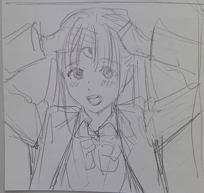 邪眼を見せてくる女子高生 