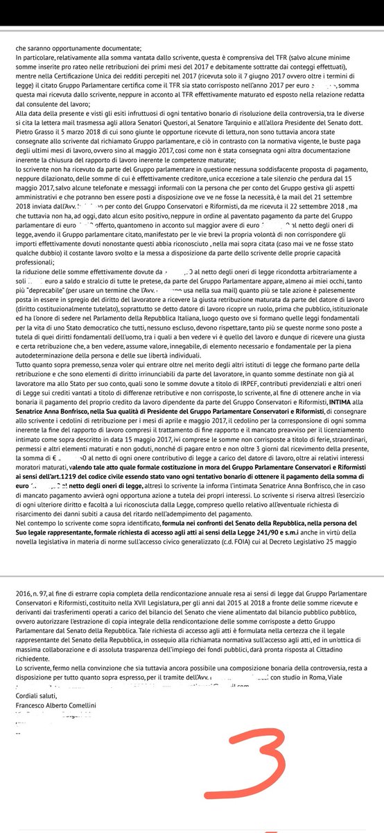 Da lavoratore che rincorre il proprio datore di lavoro dal maggio 2017 per avere quanto gli è dovuto e trattandosi di denaro pubblico ritengo utile  pubblicare alcuni atti affinché chi deve (@Pres_Casellati e la <a href="/GDF/">Guardia di Finanza</a>) possa avviare la necessaria indagine. Da leggere nell'ordine.