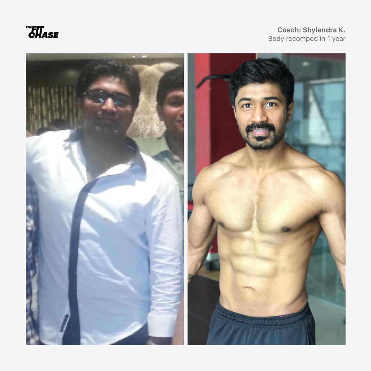 ShreyKhanna18's tweet photo. From being overweight to bagging a runner-up title in the nationally held Transformation Challenge, Coach Shylendra has had a journey many dream of. Read more about his journey on ( https://t.co/sQj6s65jtm )
#coach #clients #fatlosscoach #trainer #musclecoach https://t.co/ro8rbZXBY1