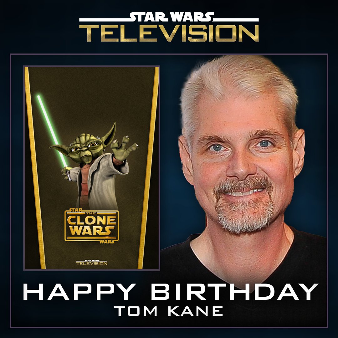 Happy birthday to Tom Kane, who voiced Yoda, the narrator and Admiral Yularen in   