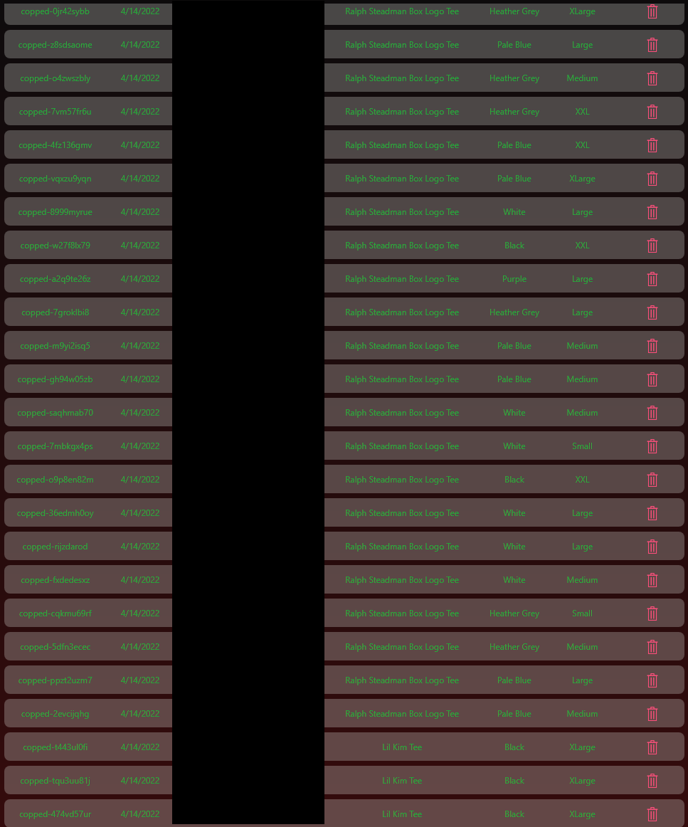SneakerSight's tweet photo. Supreme Week 8 Success 🕺
@MEKRobotics @LiveProxies @PettiProxies https://t.co/0yQMy1JNaR