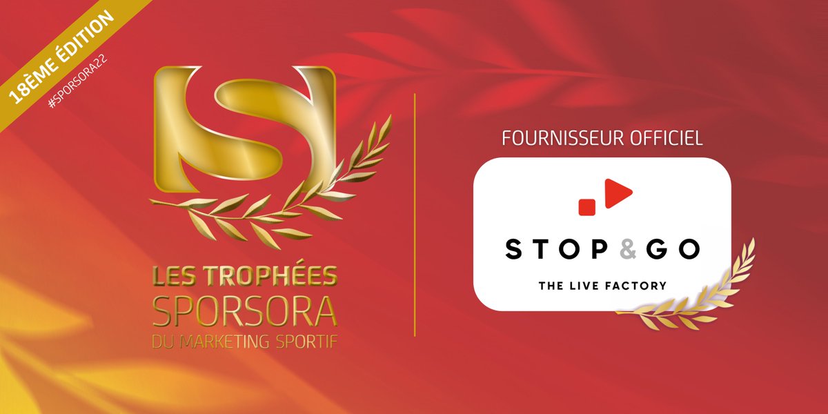 STOP & GO Production (@stopandgoprodtv) on Twitter photo Toute l'année <a href="/StopandgoprodTV/">STOP & GO Production</a> est aux côtés des fédérations sportives, des diffuseurs, des compétiteurs, pour partager en #live les performances sportives 😀
Ravis d'être fournisseur officiel sur cet évènement récompensant les meilleures initiatives dans le #sport
#SPORSORA22 Toute l'année <a href="/StopandgoprodTV/">STOP & GO Production</a> est aux côtés des fédérations sportives, des diffuseurs, des compétiteurs, pour partager en #live les performances sportives 😀
Ravis d'être fournisseur officiel sur cet évènement récompensant les meilleures initiatives dans le #sport
#SPORSORA22