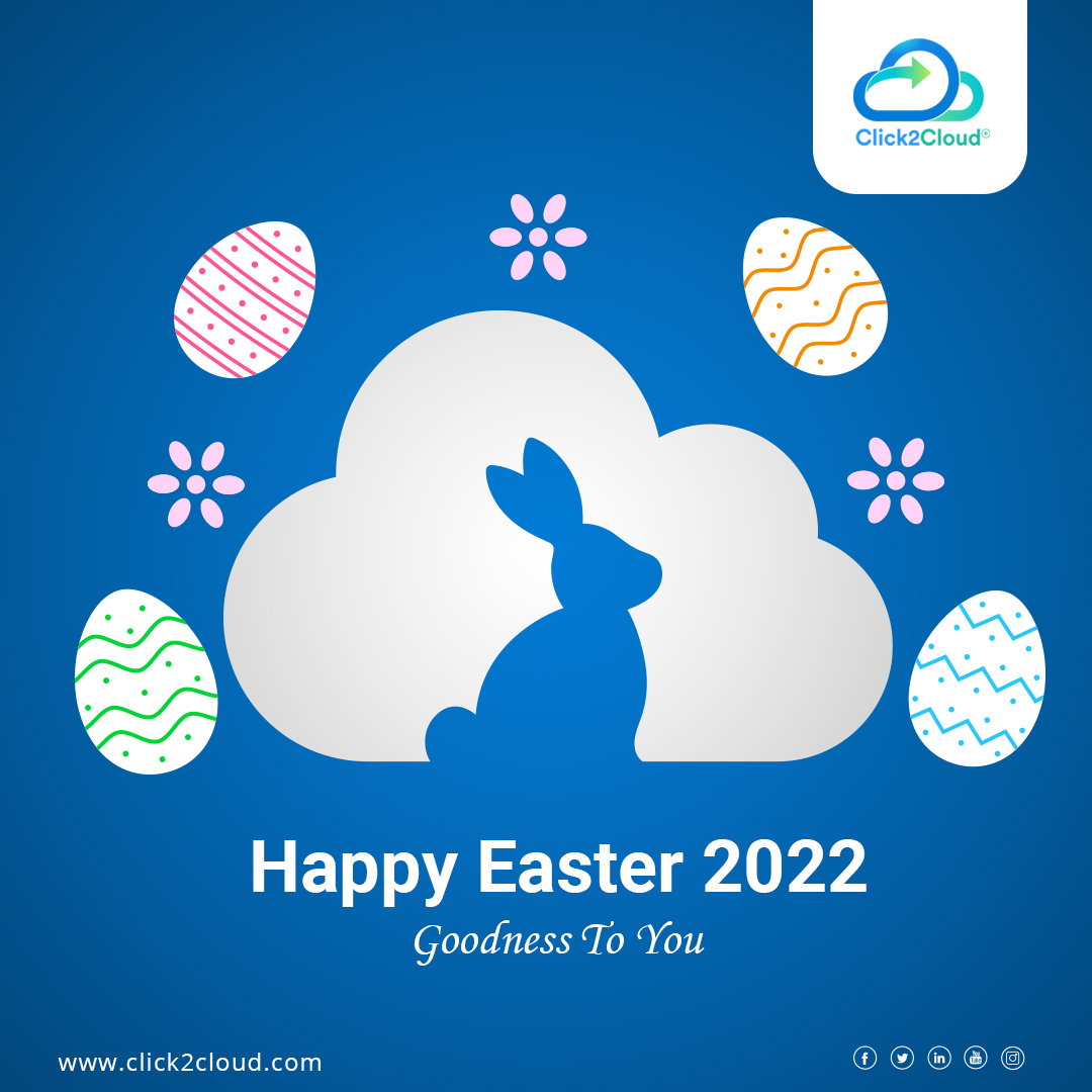 click2cloudinc's tweet photo. May the miracle of #Easter brings you renewed hope, faith, joy, love, and peace...! #HappyEaster from us to you!!

#Click2Cloud #HappyEaster #EasterSunday https://t.co/2fTZVkMwwf