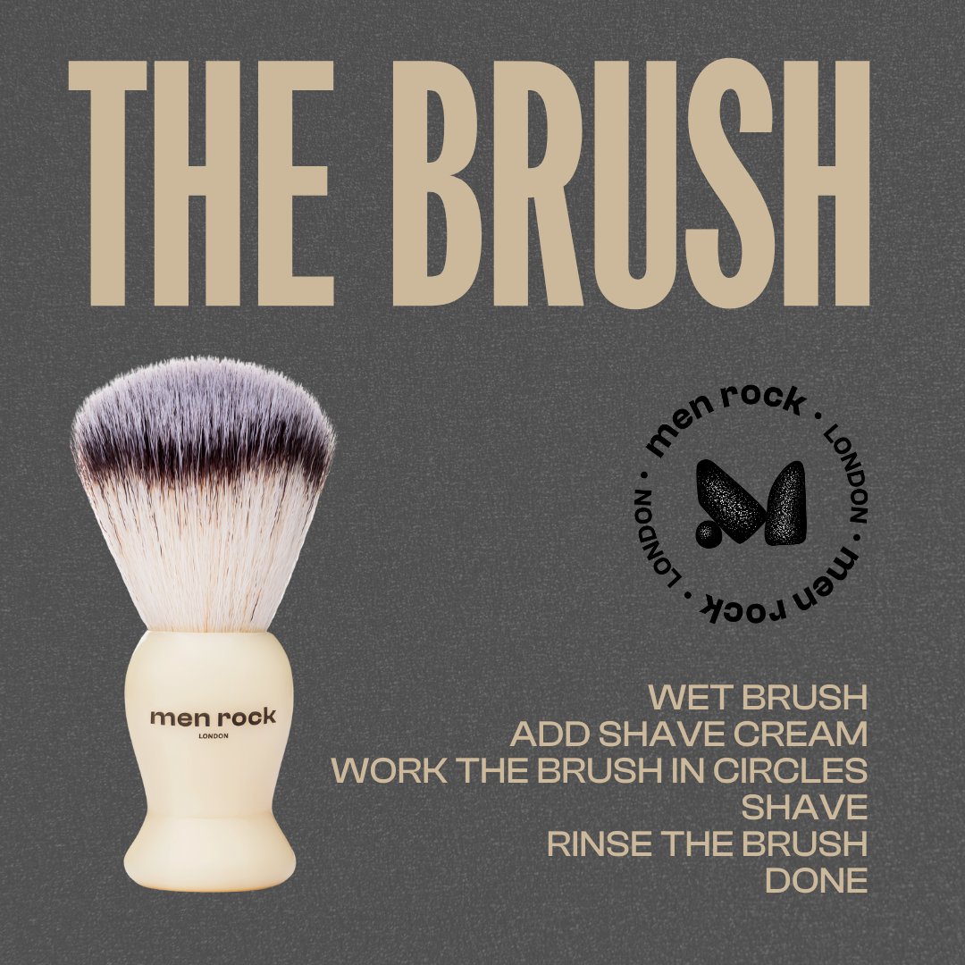 MenRockHello's tweet image. Reintroducing SIMPLICITY &amp;amp; JOY to your daily grooming routines. It takes just a few steps to achieve a perfect shave while using our vegan-friendly shaving brush. 👌

THE BRUSH removes any dead skin and helps to avoid nicks, cuts, or irritation.

#menrock #shaving #shavingbrush