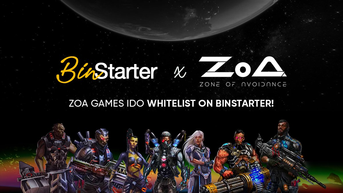 BinStarterio's tweet photo. 🥳 Whitelist and Gleam for @zoagame_ IDO is NOW Open!

🗓 Whitelist: Apr 15th - Apr 27th, UTC 16:00
🗓 Gleam: Apr 15th - Apr 28th, UTC 12:00
Whitelist Details Here ($BSR Staking Required): https://t.co/f5rvqyTbWr
Gleam Competition Here (No $BSR Required): https://t.co/tZREEYsrHd https://t.co/zCMdUniEzw