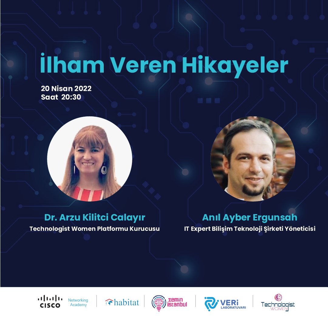 habitatdernegi's tweet photo. Bilişimde Genç Hareket Projesi kapsamında düzenlediğimiz “İlham Veren Hikayeler” oturumunun ikincisine davetlisiniz! 

Kaydolmak için 👇 
https://t.co/QikU2V2Ci8

#cisco #networksecurity #tech https://t.co/FboG6Rg9nG