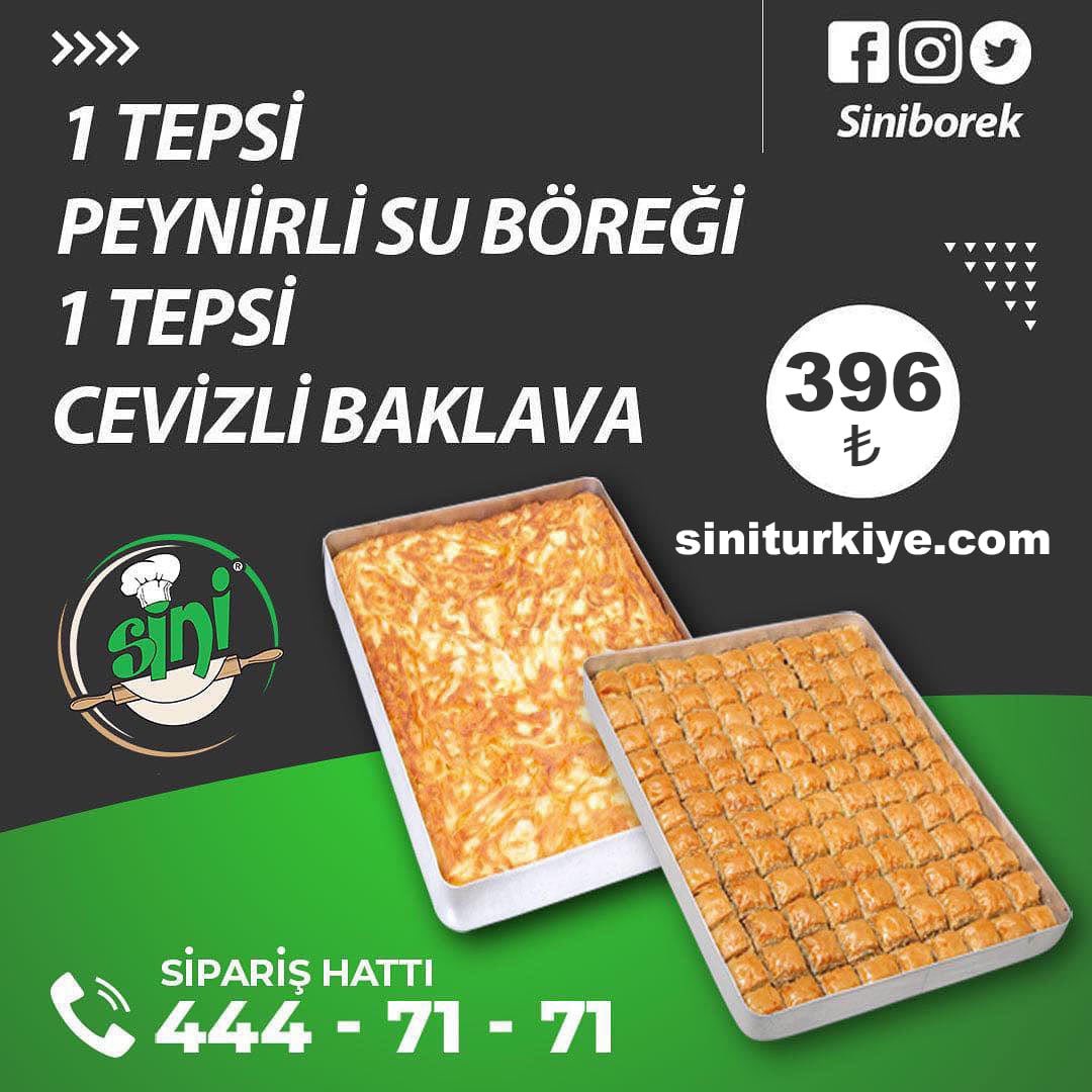 3,5KG Peynirli Su Böreği + 3,5KG Cevizli Baklava 396TL.

Hemen siparişinizi verin, ücretsiz olarak kapınıza getirelim.

Online Sipariş; siniturkiye.com

Telefonla Sipariş; 444 71 71

Whatsapp Sipariş; api.whatsapp.com/send?phone=905…