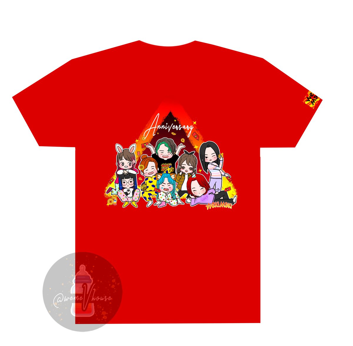 wemevhouse's tweet photo. 3rd &amp; 4th Anniversary gifts to Weki Meki  ❤❤
#VNKiLing #DCWM @WekiMeki #Anniversary Tshirt https://t.co/EBBLh2TFna https://t.co/Tj1y35suks