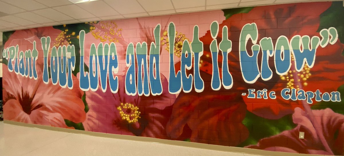 Among my favorite things I’ve seen in a school is this Eric Clapton quote. Thought of you <a href="/SuperTCS/">Jeff McDaris</a>. Happy Friday, #nced.