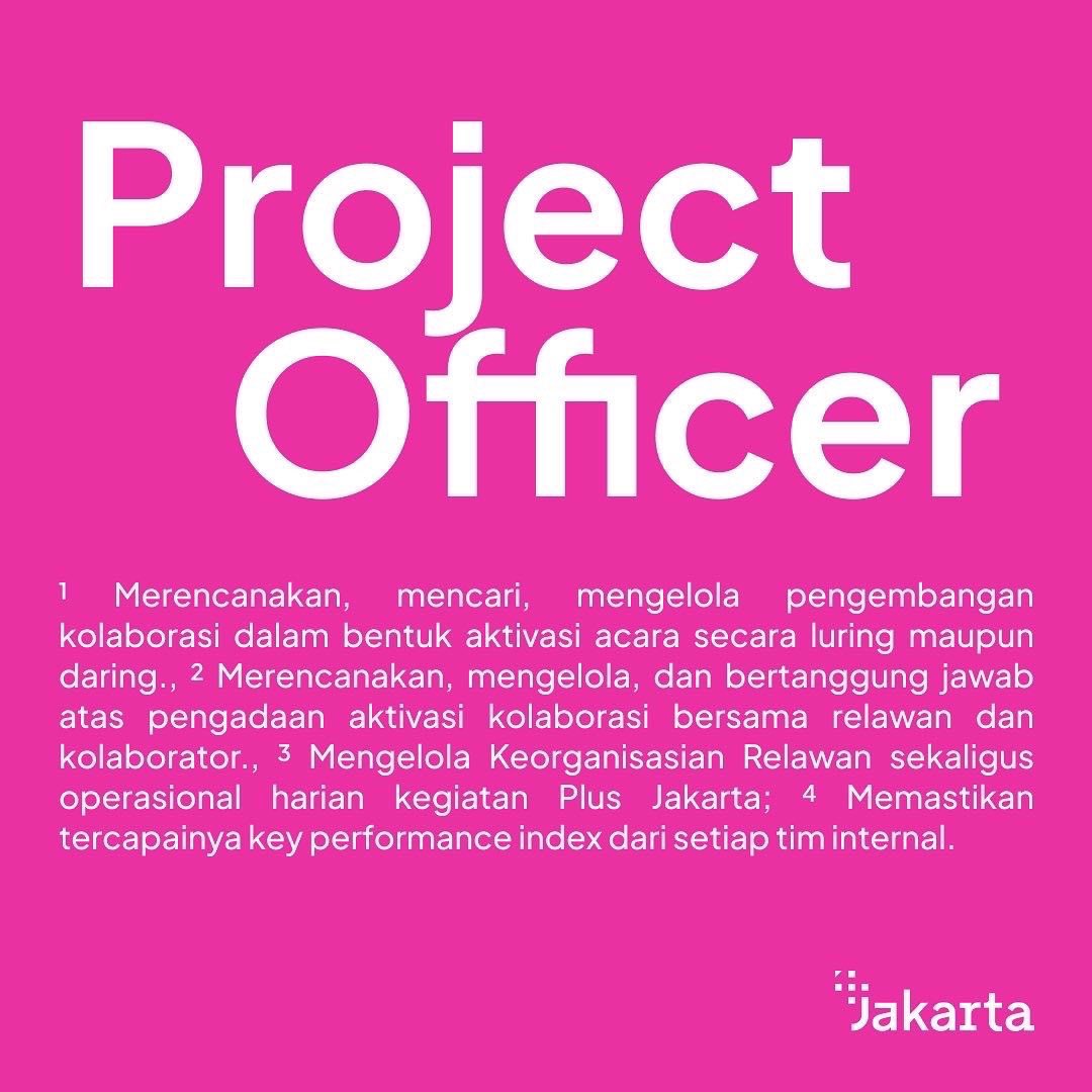 einsistant's tweet photo. Pendaftaran dan pengiriman dokumen ditunggu hingga 22 April 2022 pukul 17.00 WIB

Mari bersinergi, bahu membahu mewujudkan Kota Kolaborasi!

#JakartaSmartCity #LowonganJakarta
#LokerJakarta #infoloker https://t.co/hkk8cip8LF