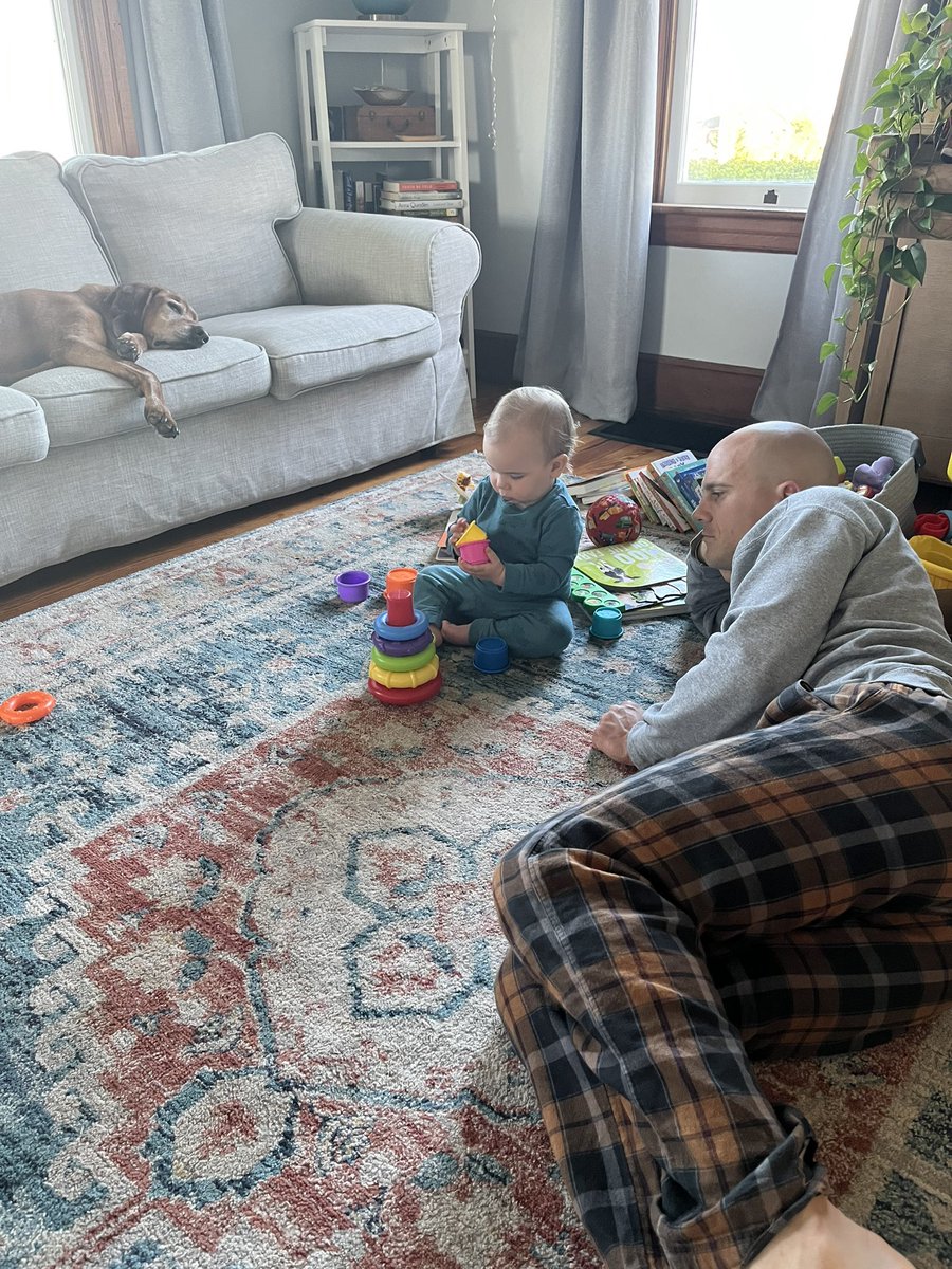 I’m feeling so grateful for a long weekend with these guys. (Not pictured: the second dog, Doc, and my delicious cup of coffee) ❤️