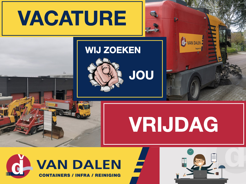 InfraVan's tweet photo. - - VACATUREVRIJDAG - -

🖥️ https://t.co/SUFZ4i3xPz

🟡🔴 👷🏻‍♂️👷🏻‍♀️ 🚧 🚮 🦺 ♻️ 🚛

#vandalen #infra &amp; #milieu #containers #reiniging #huissen #vacaturevrijdag #vacatures https://t.co/kTraKHLmyU