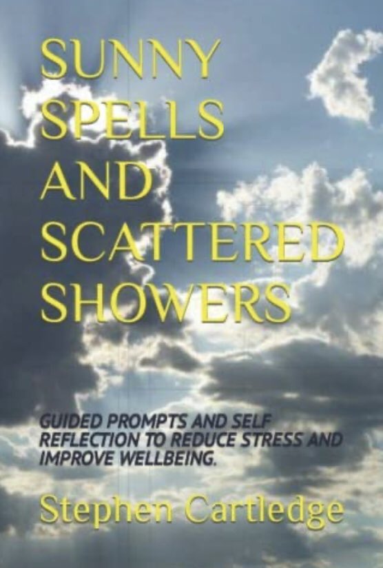 NEW MENTAL HEALTH JOURNAL Sunny spells and scattered showers, represents, sunny spells, the good bright happy days in your life. Scattered showers are the dull upset crying days, we can overcometogether.#Amazonbooks #bookpromotion #bookstagram #journaling #MentalHealth