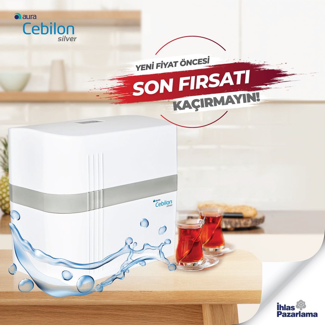 Çayınızı demli mi tercih edersiniz açık mı? Ramazan sofralarının vazgeçilmezi Aura Cebilon Silver ile arıtılmış suyla yapılan çaydır. Aura Cebilon Silver Su Arıtma Cihazı  filtreden geçirerek suyu zenginleştirir, lezzetlendirir. Siz de bu çayın tadına bakmak için arayın 444 4949.