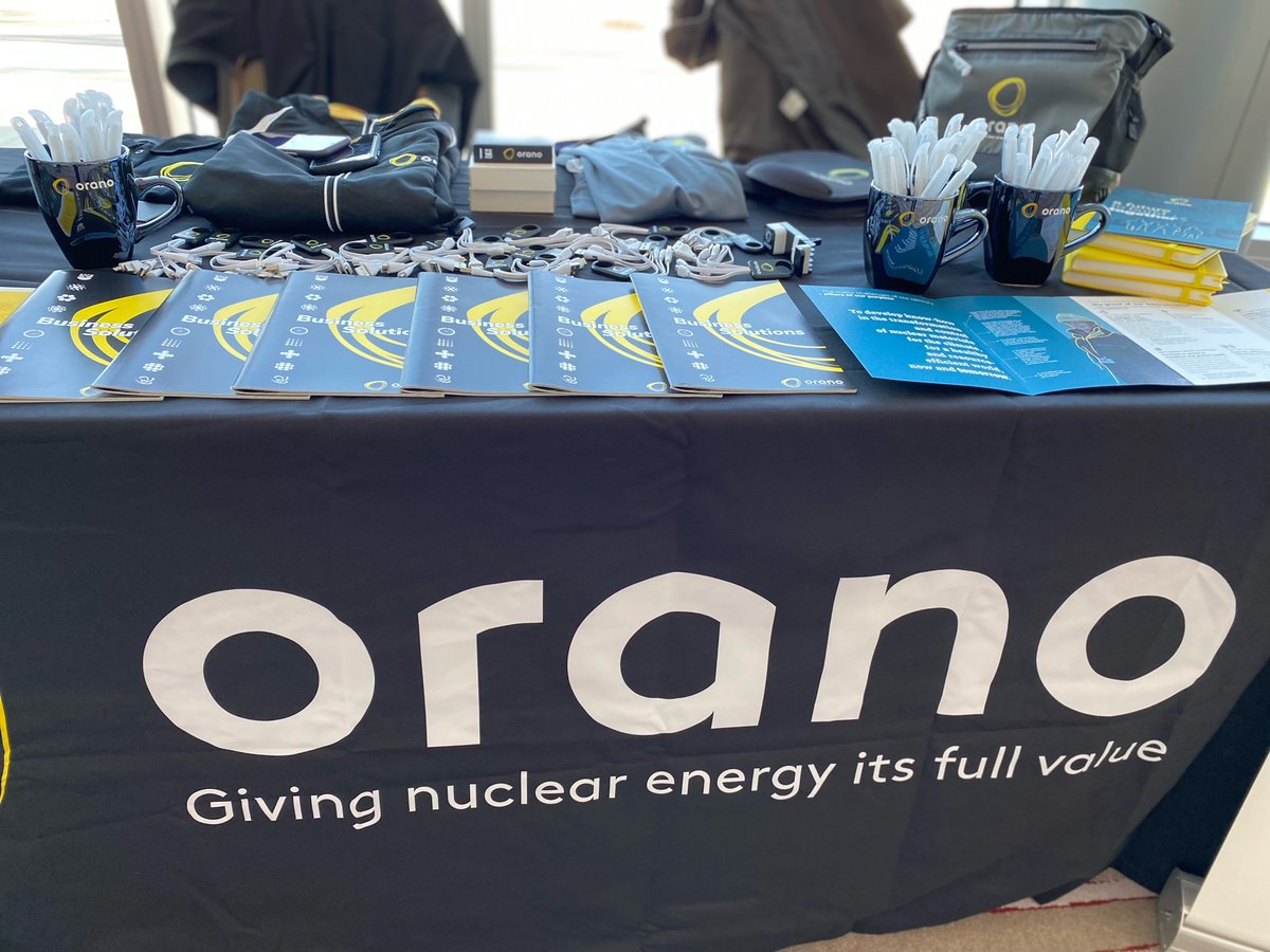 Orano_usa's tweet photo. Students: Day 2 and we're ready for you at #OranoHires booth during #ANS22SC! Come by for a career chat and treasures all day today. https://t.co/zOpNFY0J9p