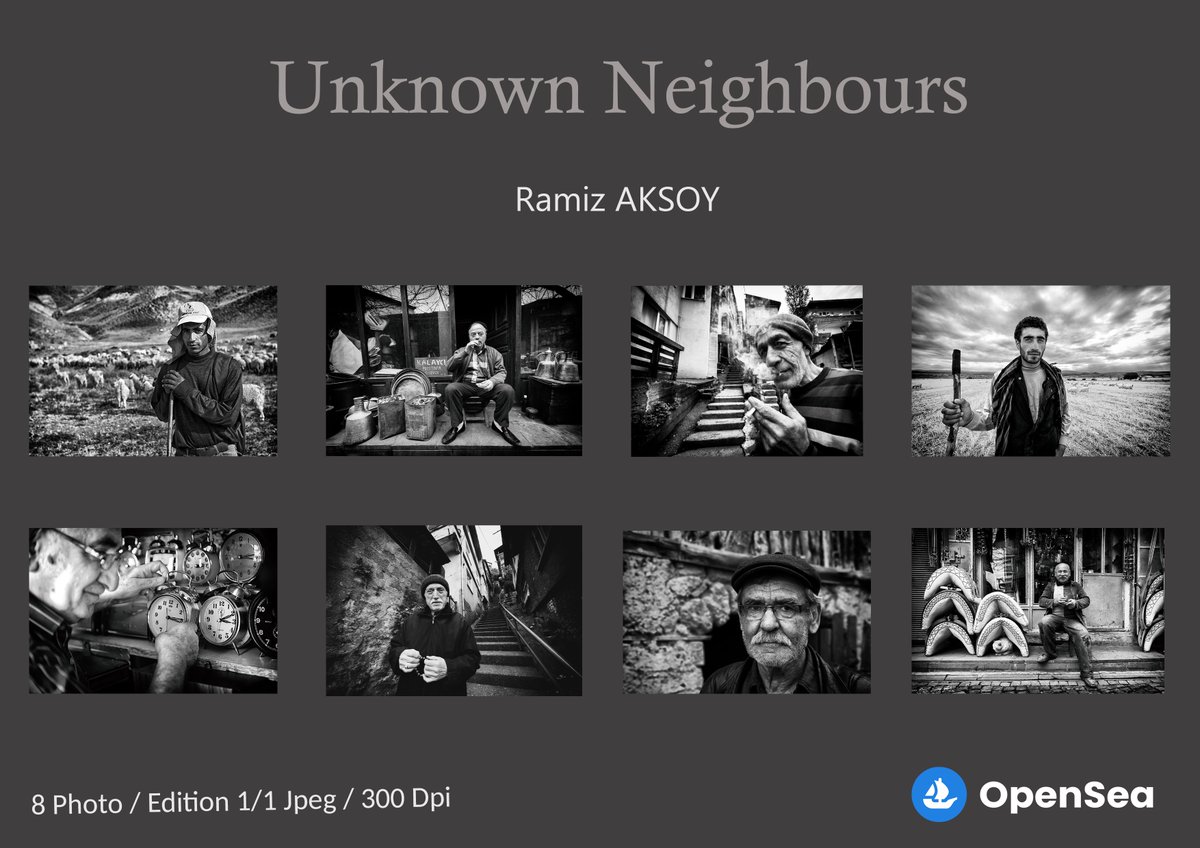My portrait album ''Unknown Neighbors'', which is out of my usual style, is now on opensea, I hope to send it to their new home as soon as possible, thank you very much in advance for everyone's support 😊

opensea.io/collection/unk…

#NFTCommunity #nftcollectors #nftphotography