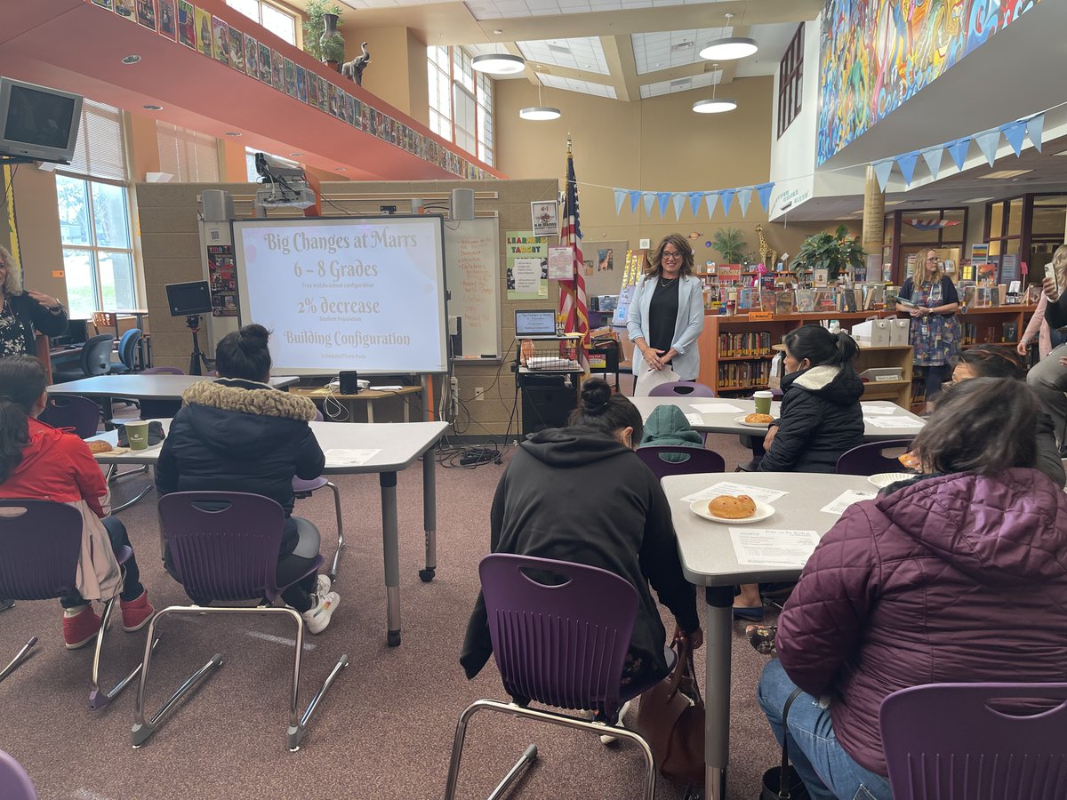 We had a great turn out for the Parent Coffee yesterday. We love having parents come to Marrs! Ms. Barone shared information about the upcoming 2022-23 school year. #lifeonmarrs