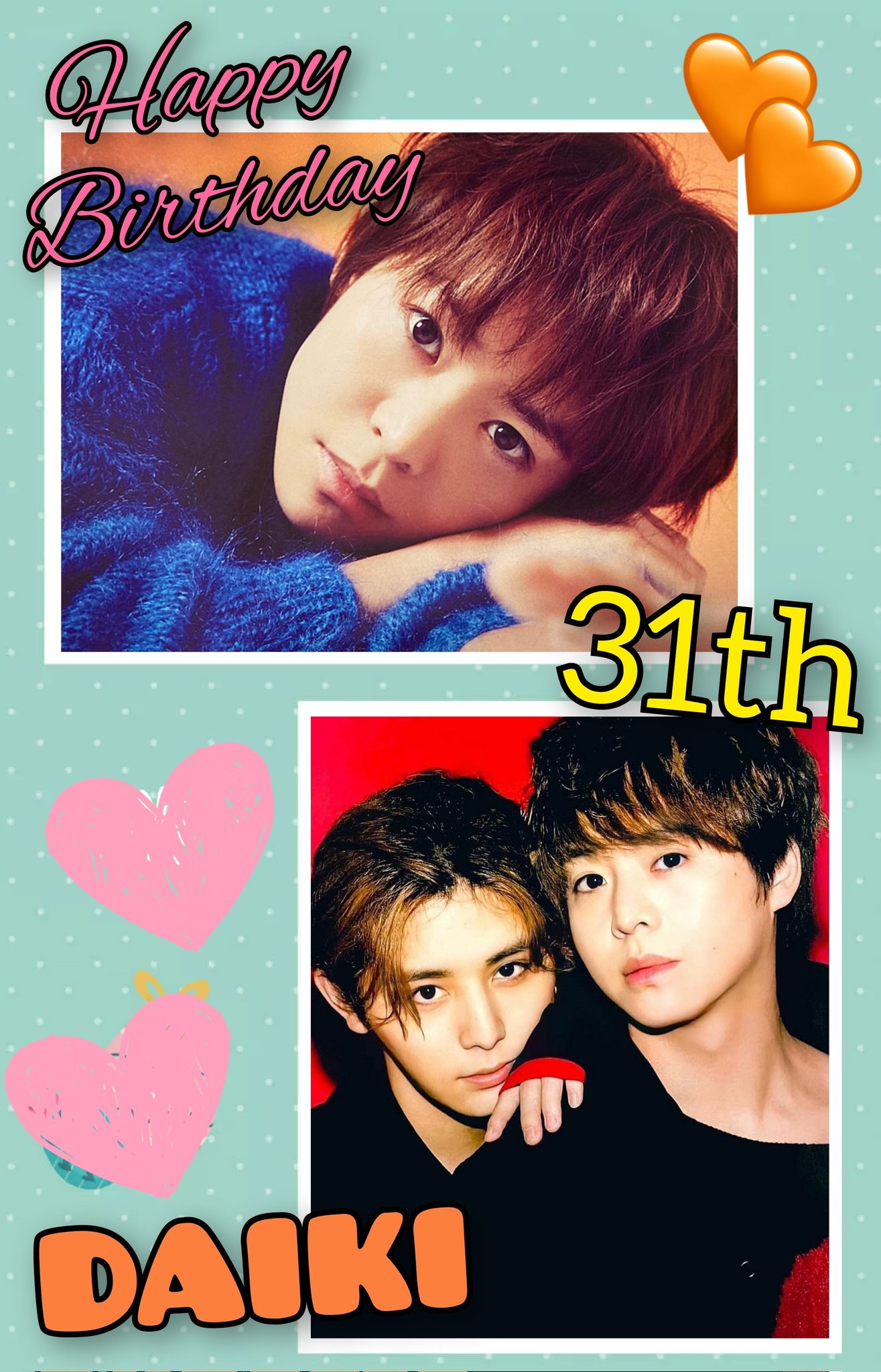 やまゆり 有岡大貴くん Happy Birthday 大ちゃん 31歳おめでとう いつも明るくて元気いっぱいで太陽みたいな大ちゃんの可愛い笑顔が好きです これからも涼介くんといっぱいいっぱい絡んでね 大ちゃん やまゆり 有岡大貴くん Happy Birthday 大ちゃん 31歳おめでとう いつも明るくて元気いっぱいで太陽みたいな大ちゃんの可愛い笑顔が好きです これからも涼介くんといっぱいいっぱい絡んでね 大ちゃん