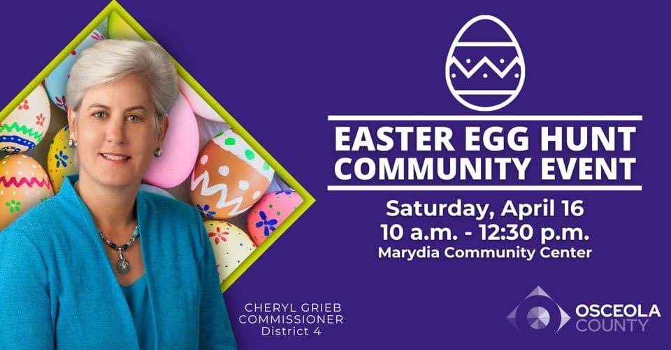 Hope to see you tomorrow at the big Easter Egg Hunt, Easter Bonnet contest and more at the Marydia Community Center! Enjoy food, fun and prizes plus an appearance from the Easter Bunny! Remember to bring your basket!