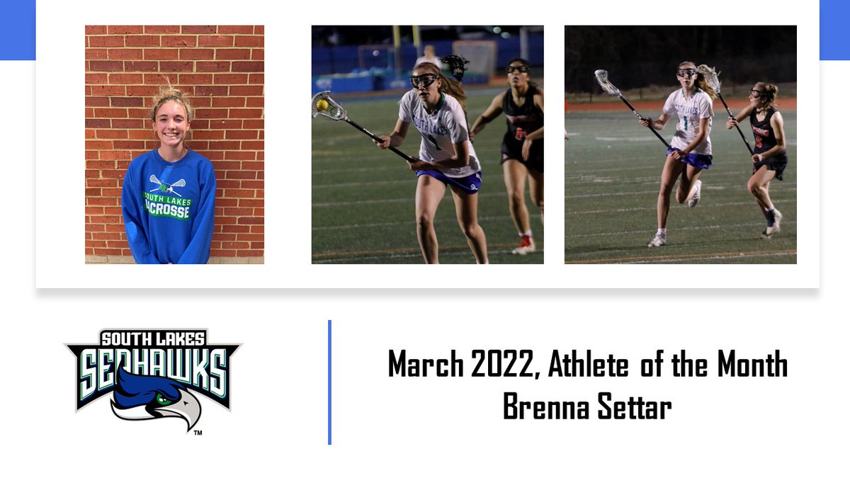 Hey Seahawks...here are our March Athletes of the Month! Congratulations to Ryan Ertlschweiger <a href="/SLakesbaseball/">South Lakes Baseball</a> and Brenna Settar <a href="/GlaxSlhs/">SLHS Girls Lacrosse</a>. They helped their teams to a great month. Good luck the rest of the spring season #GoSeahawks #athleteofthemonth