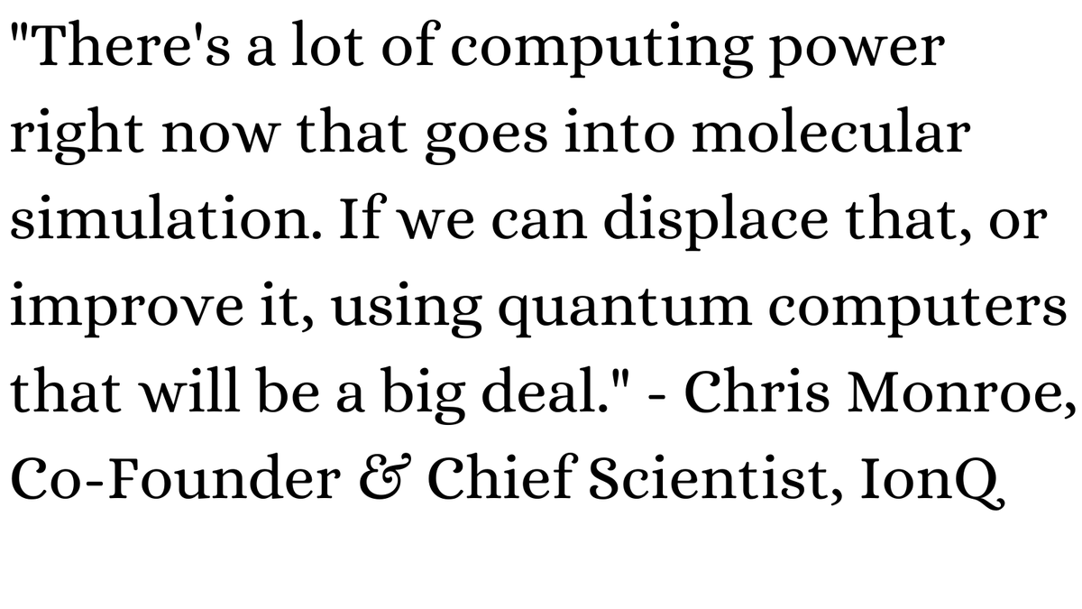 DesFrontierTech's tweet photo. oil and gas sector, energy sector, and big pharma are VERY interested in molecular simulation. $IONQ @NiccoloDeMasi https://t.co/VvAJsjqcxs