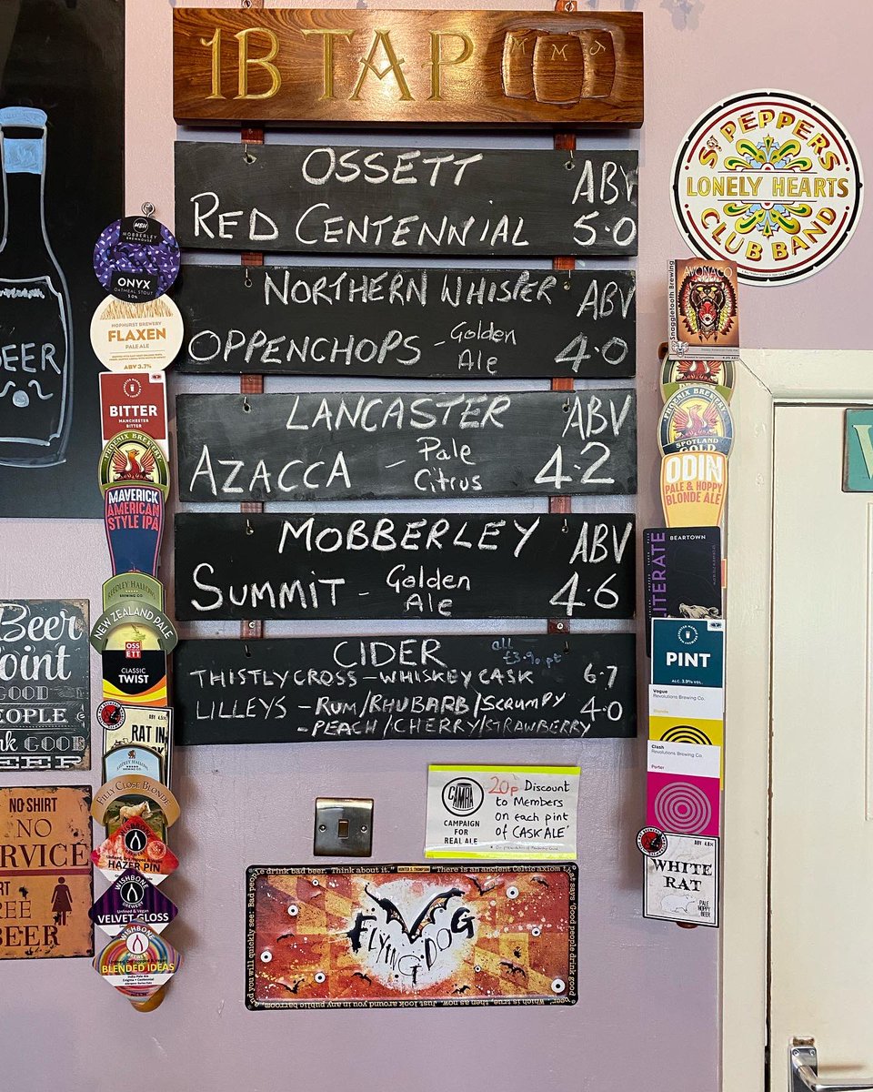 1BTap's tweet photo. Easter greetings from @1BTap - great opening line up courtesy of @lancasterale @mobberleybeer @WhisperNorthern @ossettbrewery plus gallons more to follow over the weekend #goodpeopledrinkgoodbeer https://t.co/4QnFfFnwM0