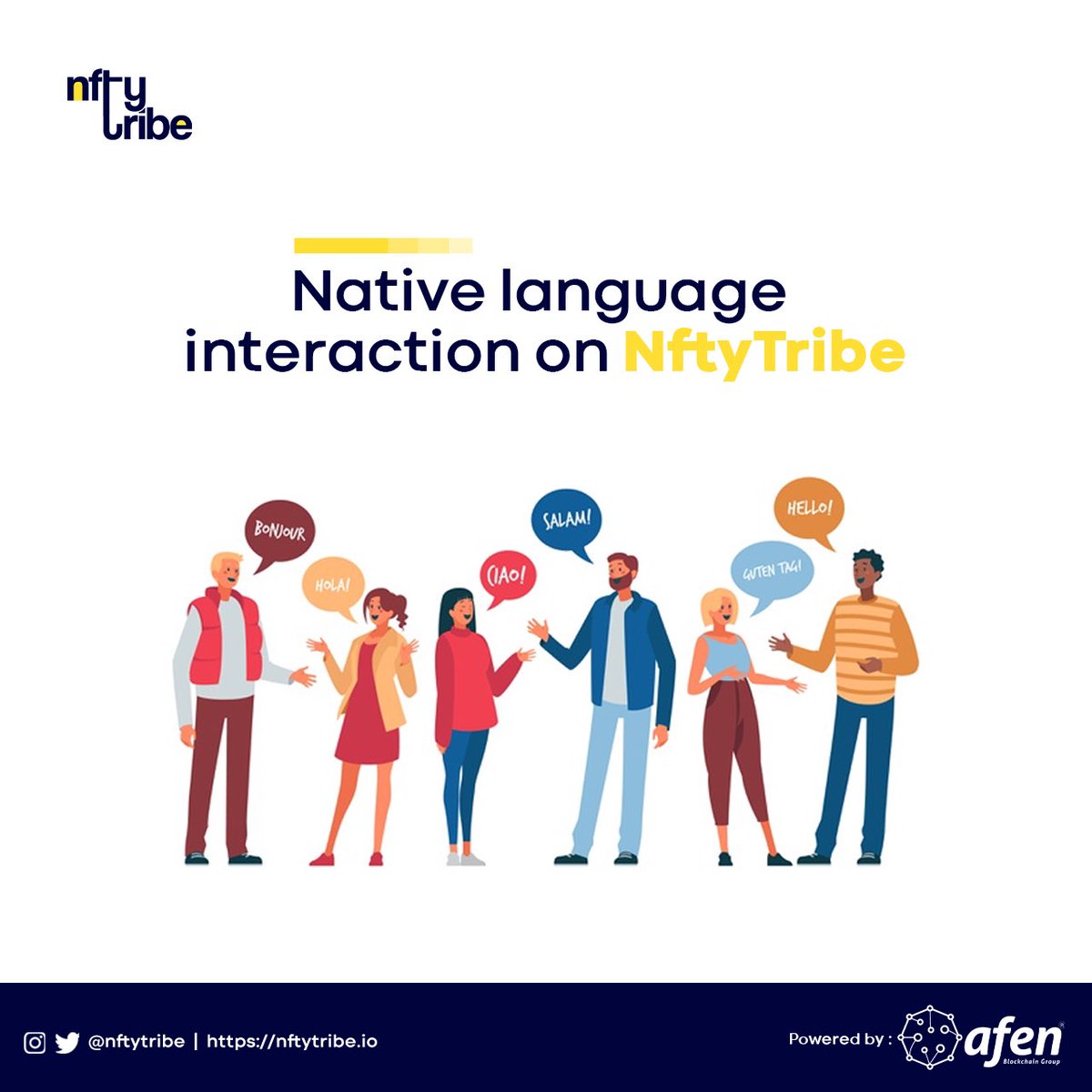 ⚡To enhance interactivity on NftyTribe, you can add descriptions for minted #NFTs in your native language without fear of misconception.

This means your works reach larger non-English speaking NFT collectors on NftyTribe.🏌️‍♂️

A blast. 💥
#NFTmarketplace