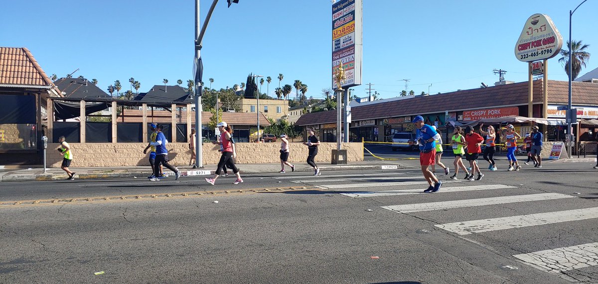 Running in the LA charity half marathon, I saw this unusual street light (in front of shopping center sign), themed to "tie" in with the Thai Town neighborhood. #streetlighting #LAmarathon #walkability #pedestrianenvironment