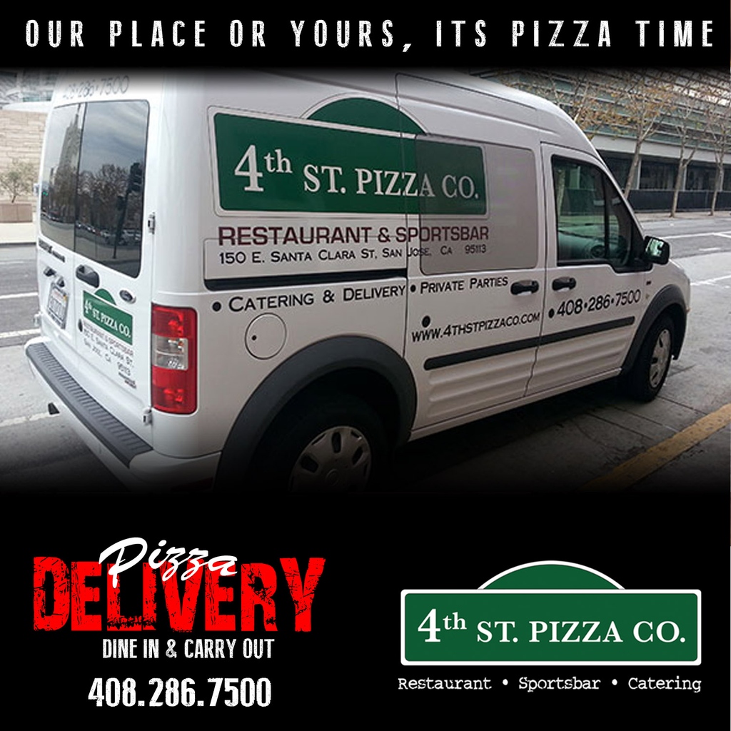 Your Place or Ours!
Order Your Favorite Foods!

#4thStPizzaCo #OrderToday #Delivery #BestSportsBar