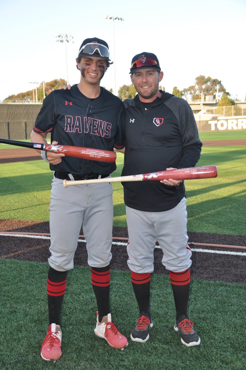 ccaravensbasebl's tweet photo. MVP Ethan Swidler with Coach Mikkonen celebrating the Lions Tournament Championship! ⁦@SDLions⁩ #baseball #mvp ⁦@CCARaven⁩ ⁦@canyoncrestAD⁩ ⁦@BrettKilleen⁩ https://t.co/f6GGKkQ5Ee
