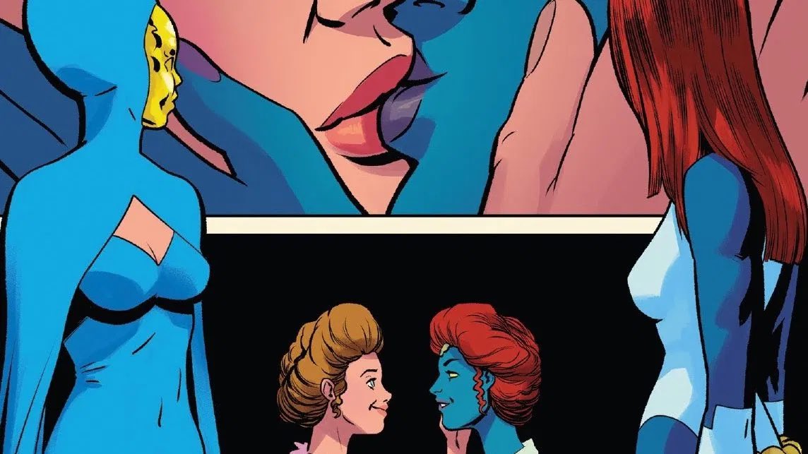 Mystique and Destiny. being gay and doing crimes since before our time.
