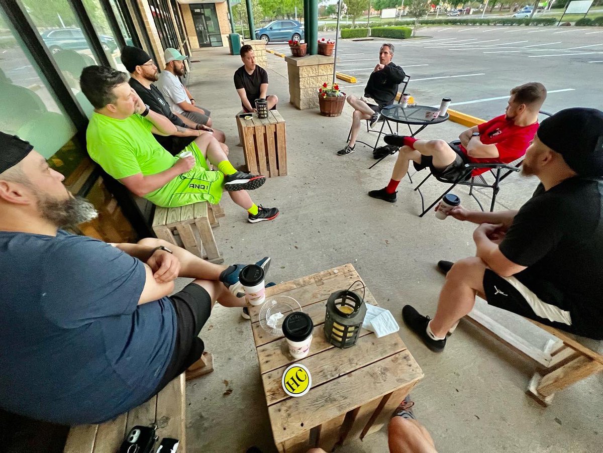 F3Alliance's tweet photo. THE BEST KIND OF BEATDOWN… is the kind that ends in both COT &amp; Coffeeteria ☕️ 

Protractor’s COT: 
“The Individual Matters - without the individual there is no community, so we must pay attention to each other, and without you individually there is no community.”

#f3alliance https://t.co/1VtBH4nNEl